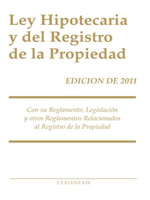 cover image of Ley Hipotecaria y del Registro de la Propiedad